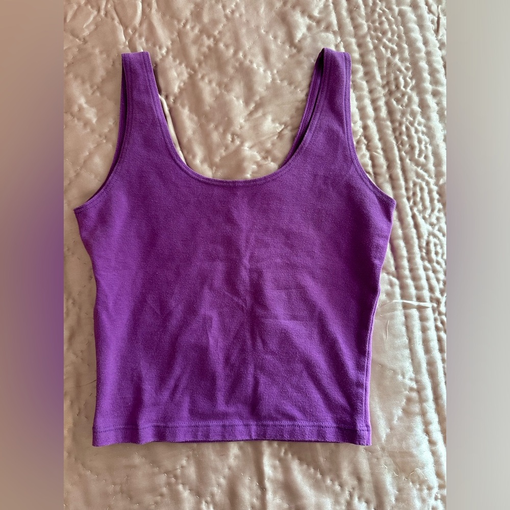 Purple crop top